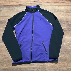 Lauren Active Ralph Lauren purple & black track jacket Size M